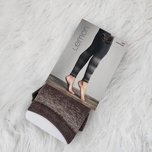 Lemon Bark Amalfi Twinkle Shimmer leggings. Size Small/medium. New.